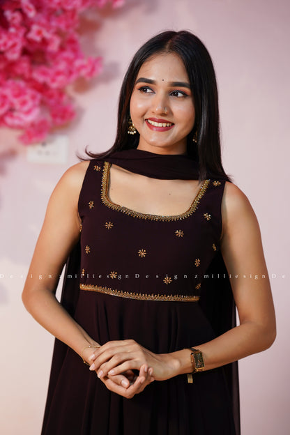 Two Piece Anarkali with Dupatta (MSD-190)