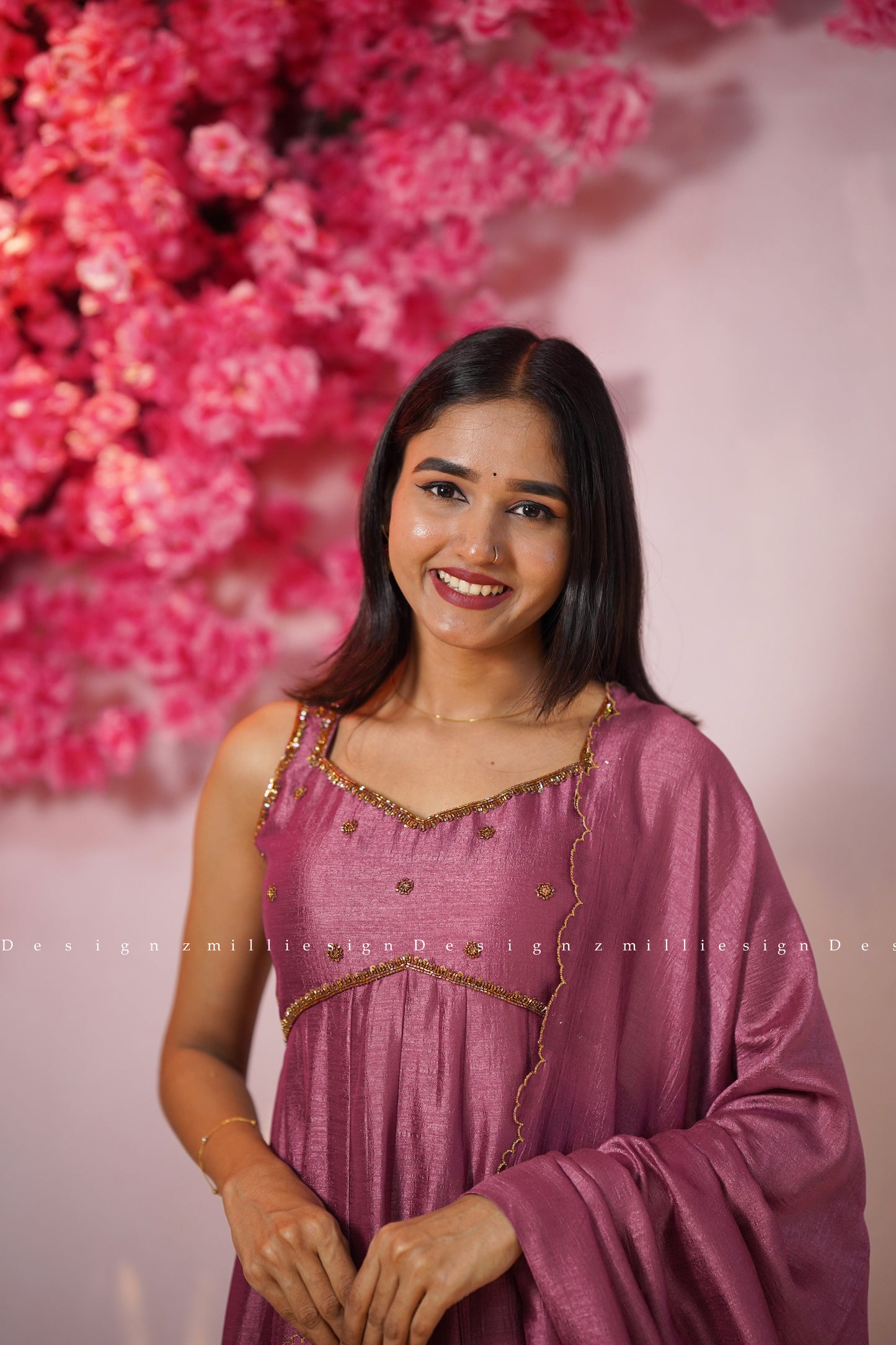 Two Piece Panel Cut Anarkali with Dupatta (MSD-147)
