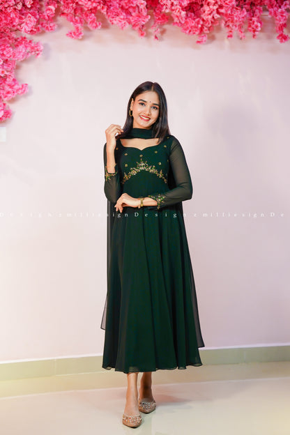 Two Piece Anarkali with Dupatta (MSD-191)
