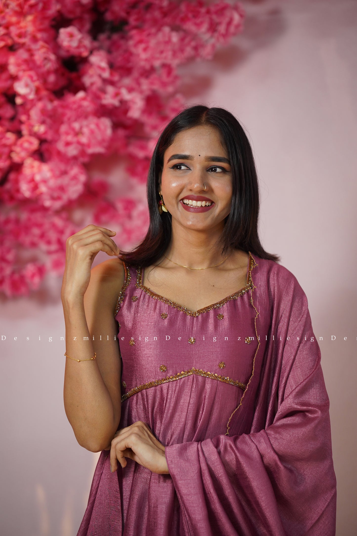Two Piece Panel Cut Anarkali with Dupatta (MSD-147)