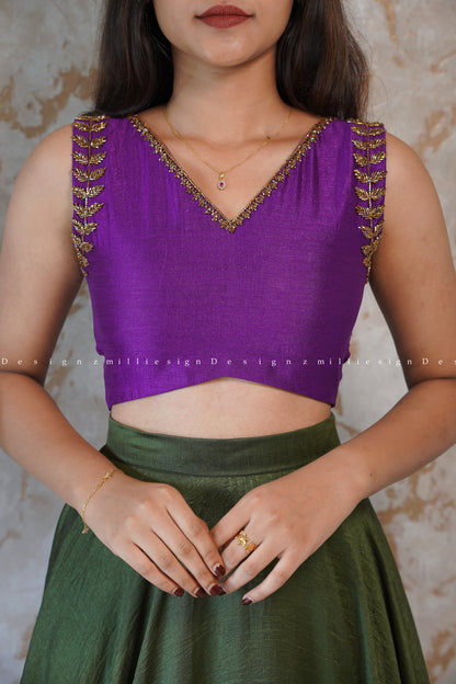Two Piece Skirt and Crop Top (MSD-136)