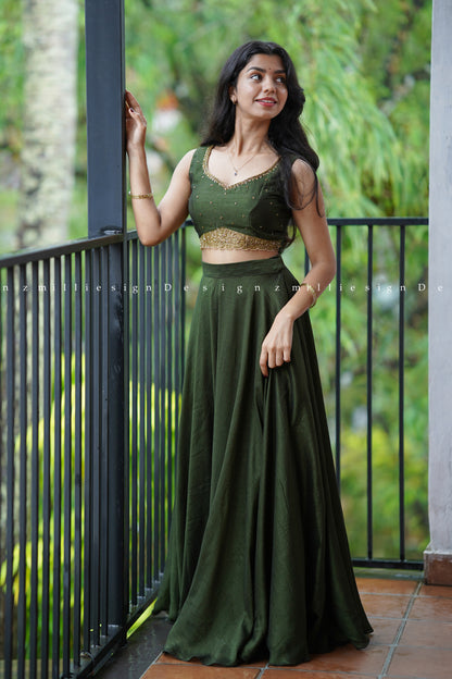 Skirt and Crop Top (MSD-073)