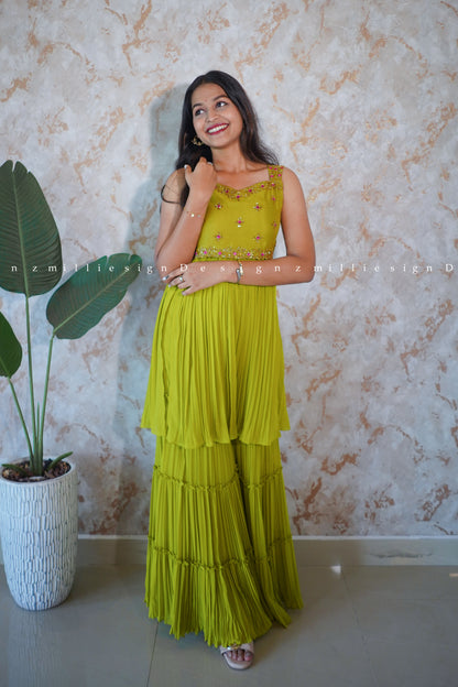 Two Piece Set Sharara (MSD-123)