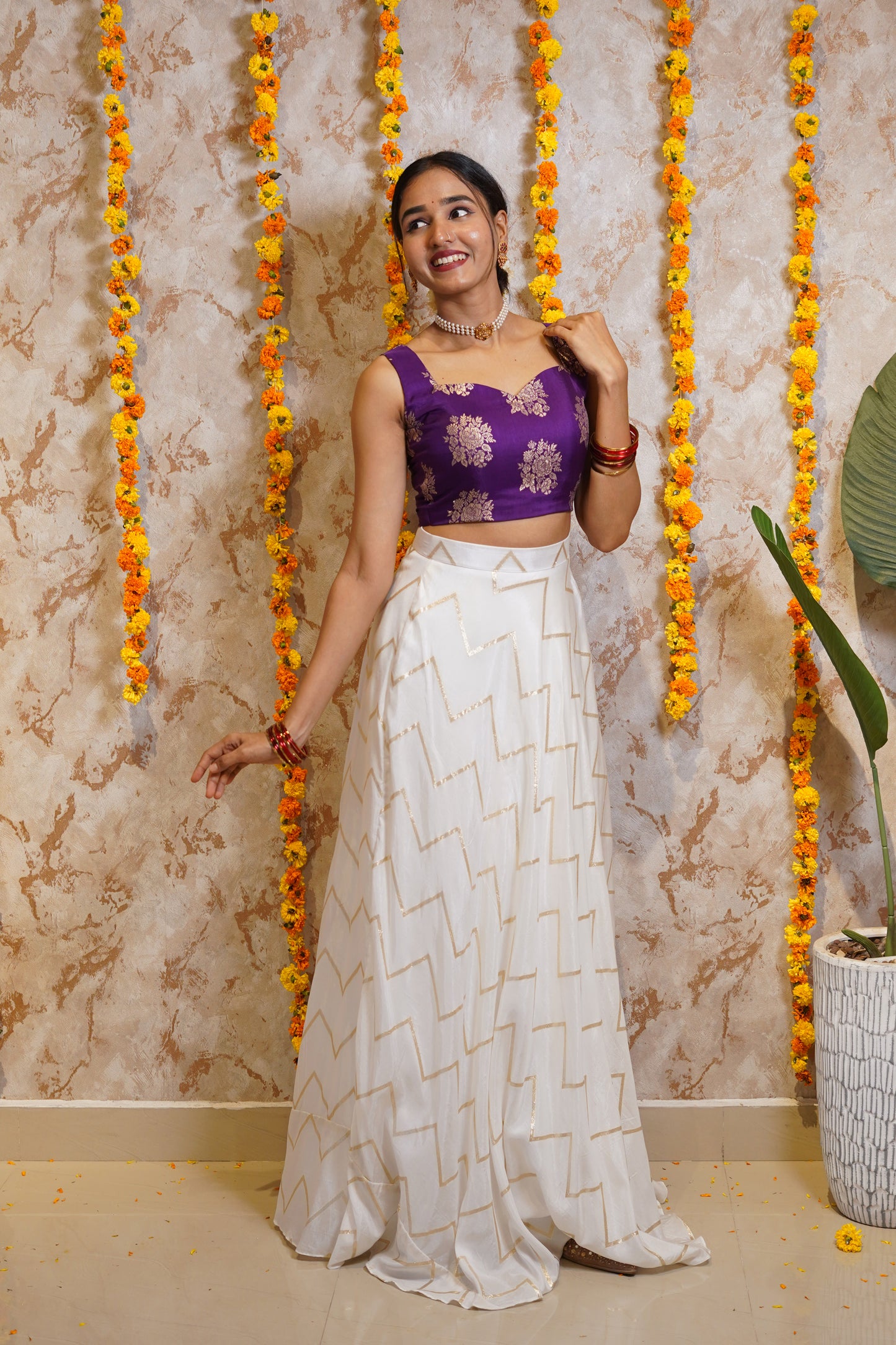 Two Piece Skirt and Crop Top (MSD-146)