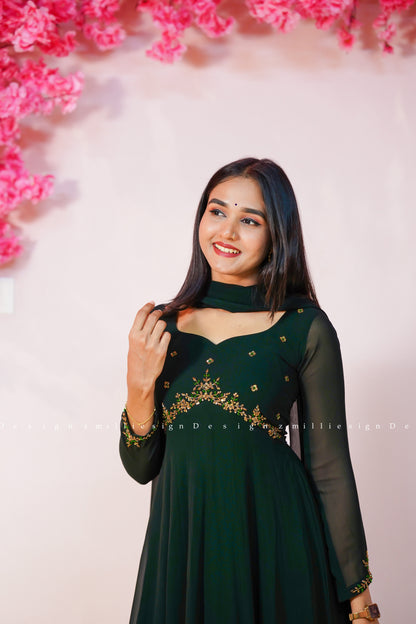 Two Piece Anarkali with Dupatta (MSD-191)