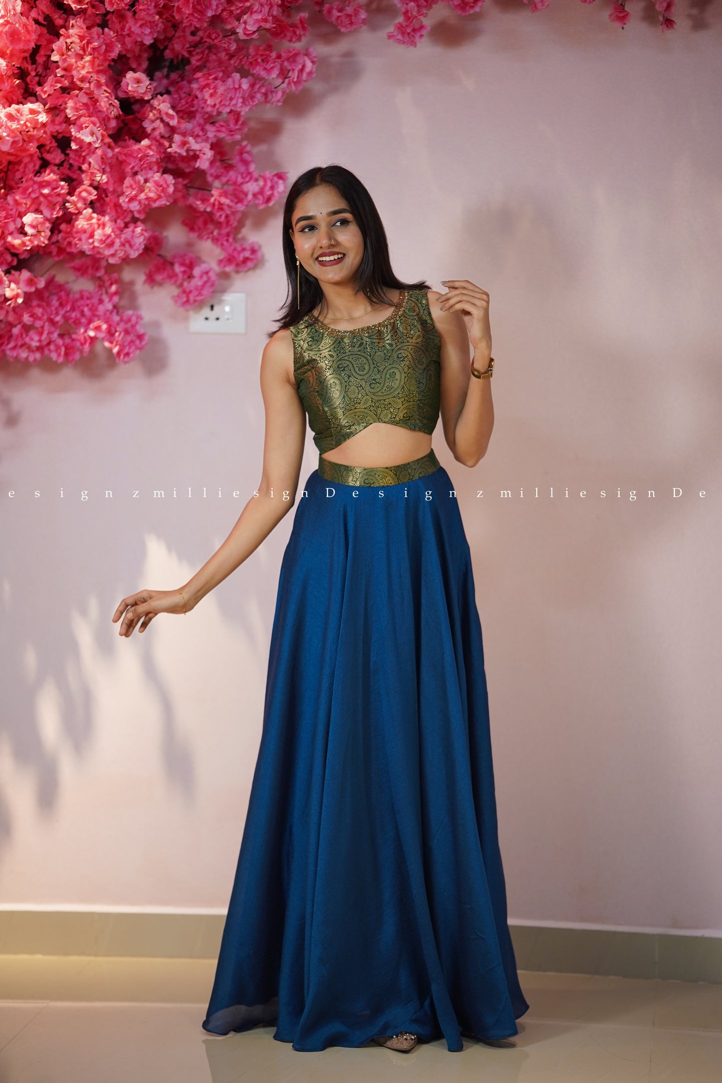 Two Piece Skirt and Crop Top (MSD-150)
