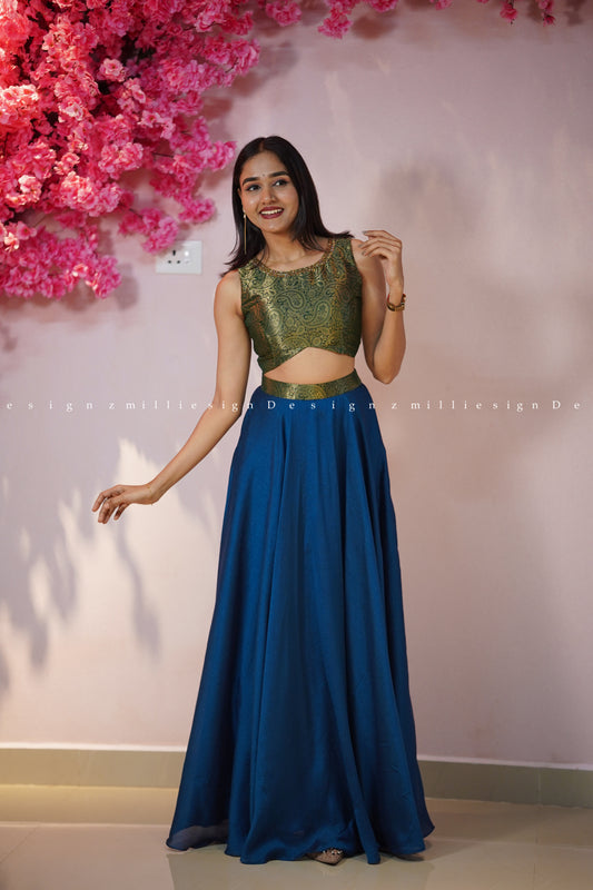 Two Piece Skirt and Crop Top (MSD-150)