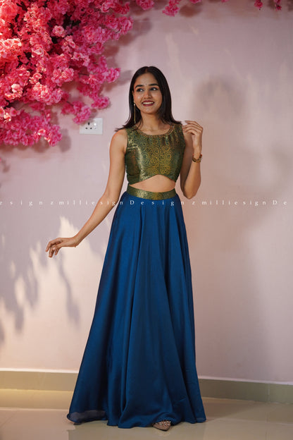 Two Piece Skirt and Crop Top (MSD-150)
