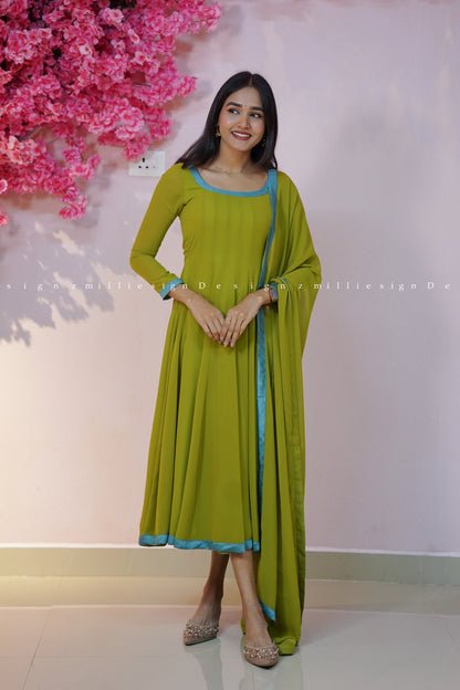 Two Piece Anarkali Set (MSD-174)