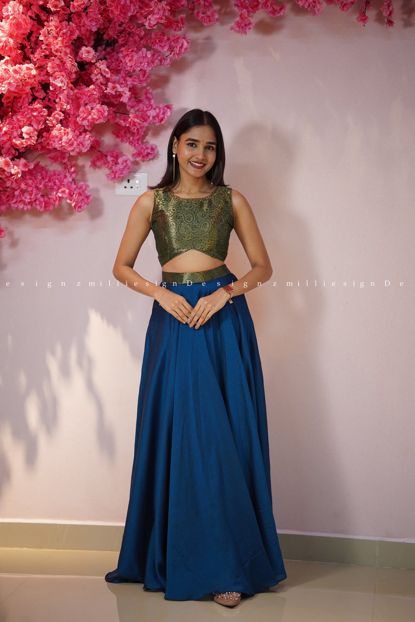Two Piece Skirt and Crop Top (MSD-150)