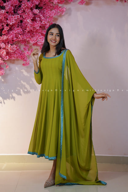 Two Piece Anarkali Set (MSD-174)