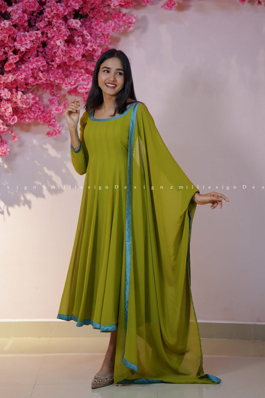 Two Piece Anarkali Set (MSD-174)