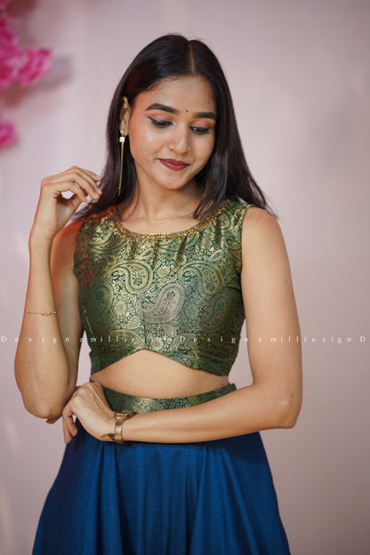 Two Piece Skirt and Crop Top (MSD-150)
