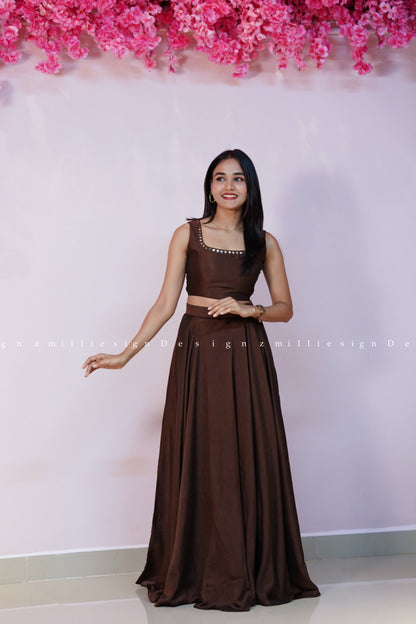 Skirt and Crop Top (MSD-188)