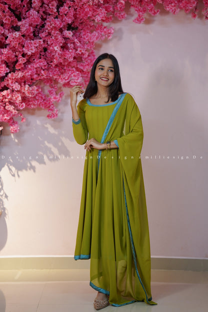 Two Piece Anarkali Set (MSD-174)