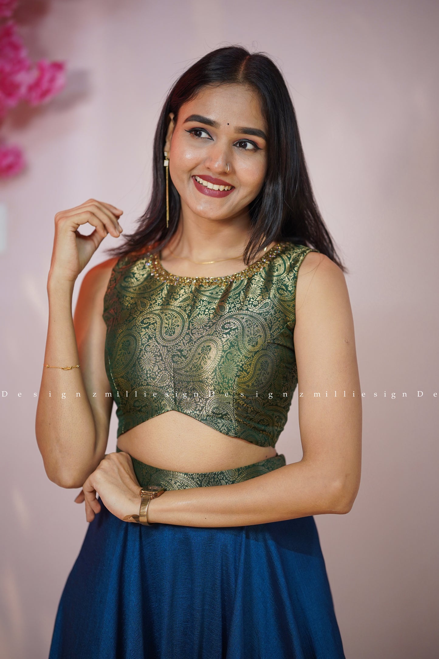 Two Piece Skirt and Crop Top (MSD-150)