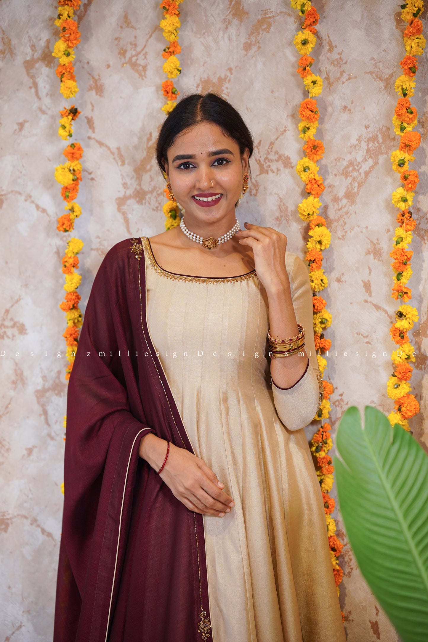 Two Piece Panel Cut Anarkali with Dupatta (MSD-145)