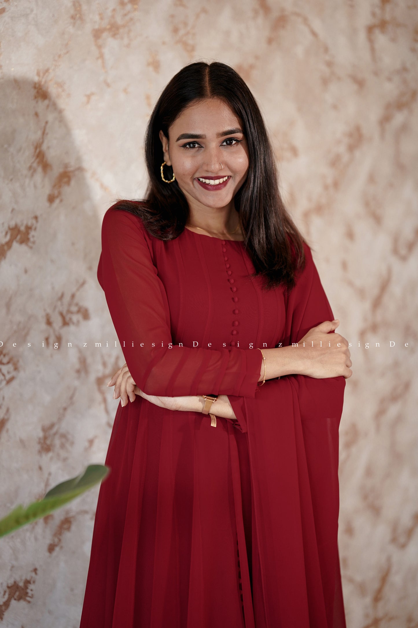 Three Piece Panel Cut Anarkali (MSD-111)