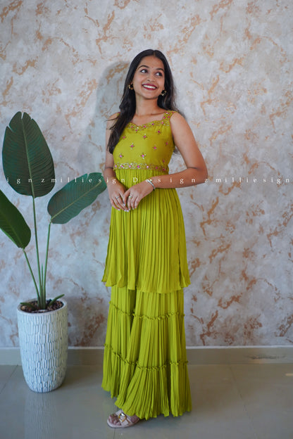 Two Piece Set Sharara (MSD-123)