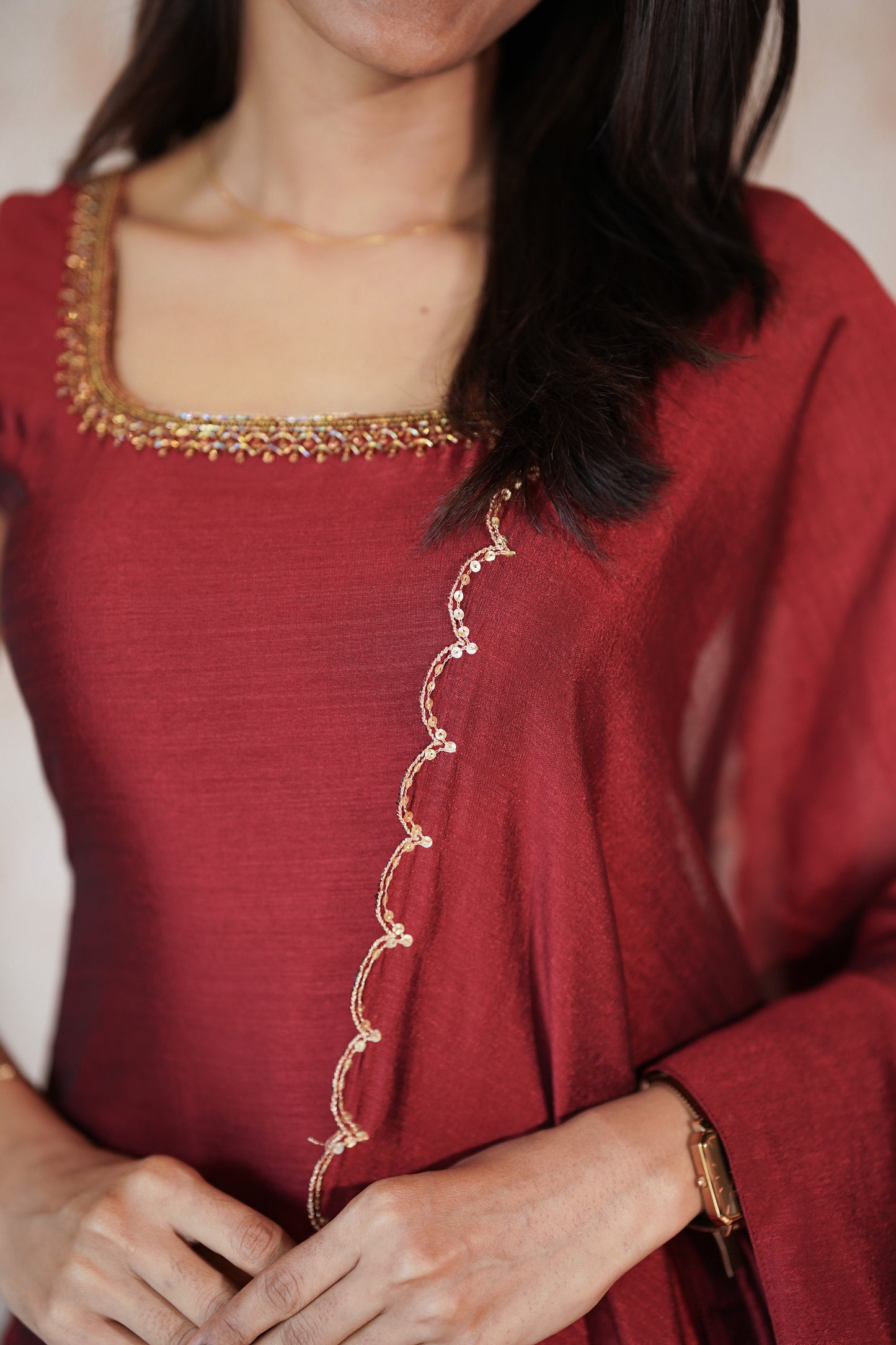 Three Piece Top, Pant and Dupatta (MSD-110)