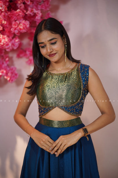 Two Piece Skirt and Crop Top (MSD-151)