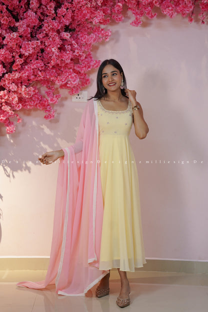 Two Piece Anarkali Set (MSD-172)