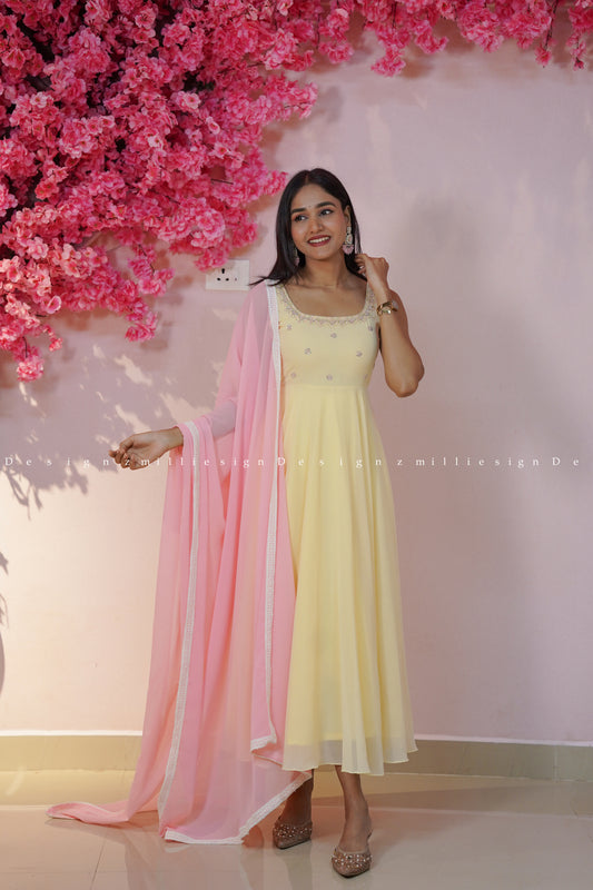 Two Piece Anarkali Set (MSD-172)