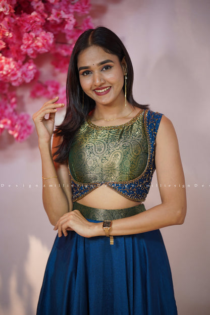Two Piece Skirt and Crop Top (MSD-151)