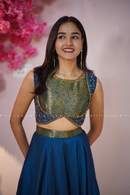 Two Piece Skirt and Crop Top (MSD-151)