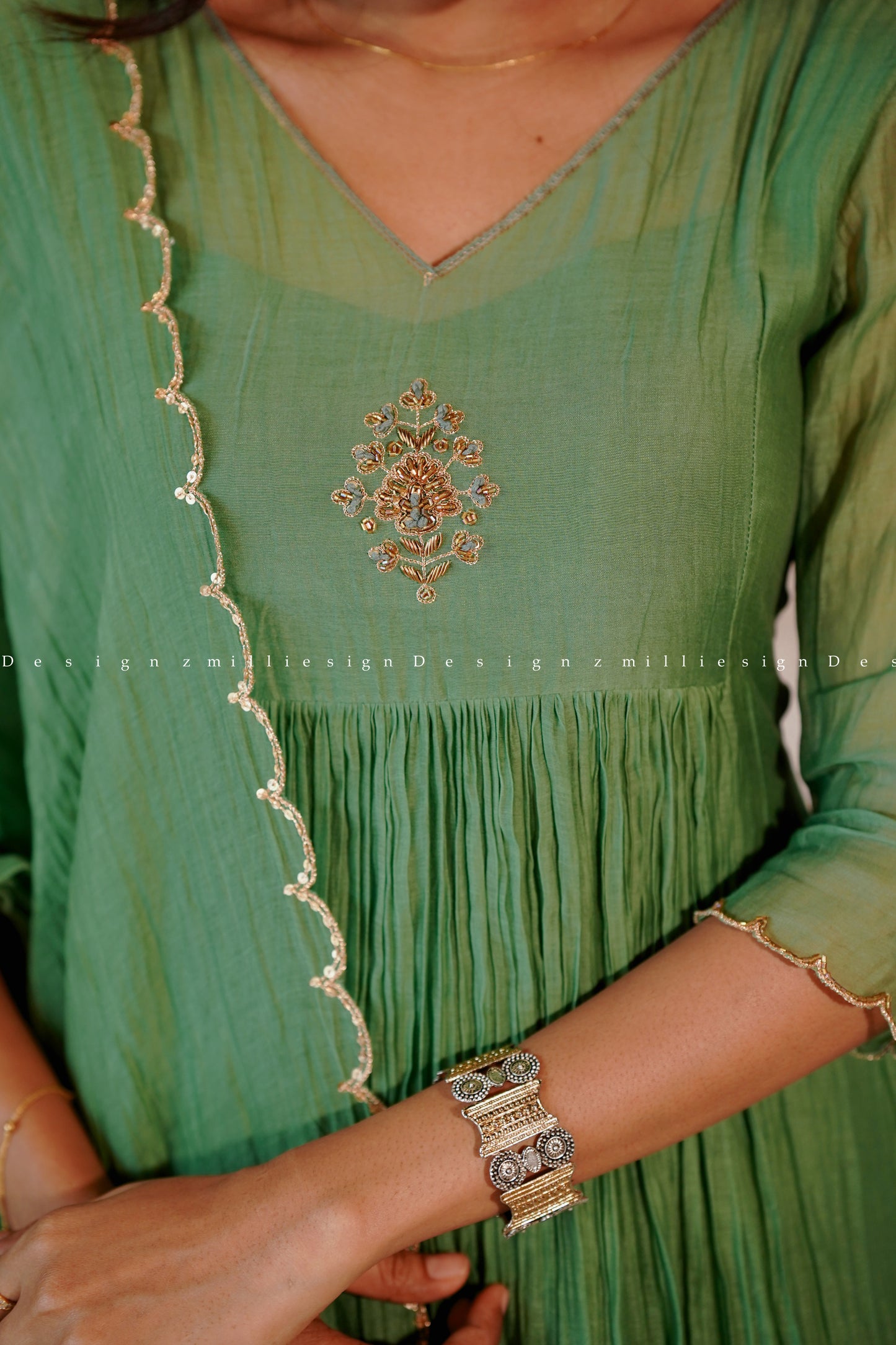 Premium Chanderi Top and Dupatta (MSD-104)