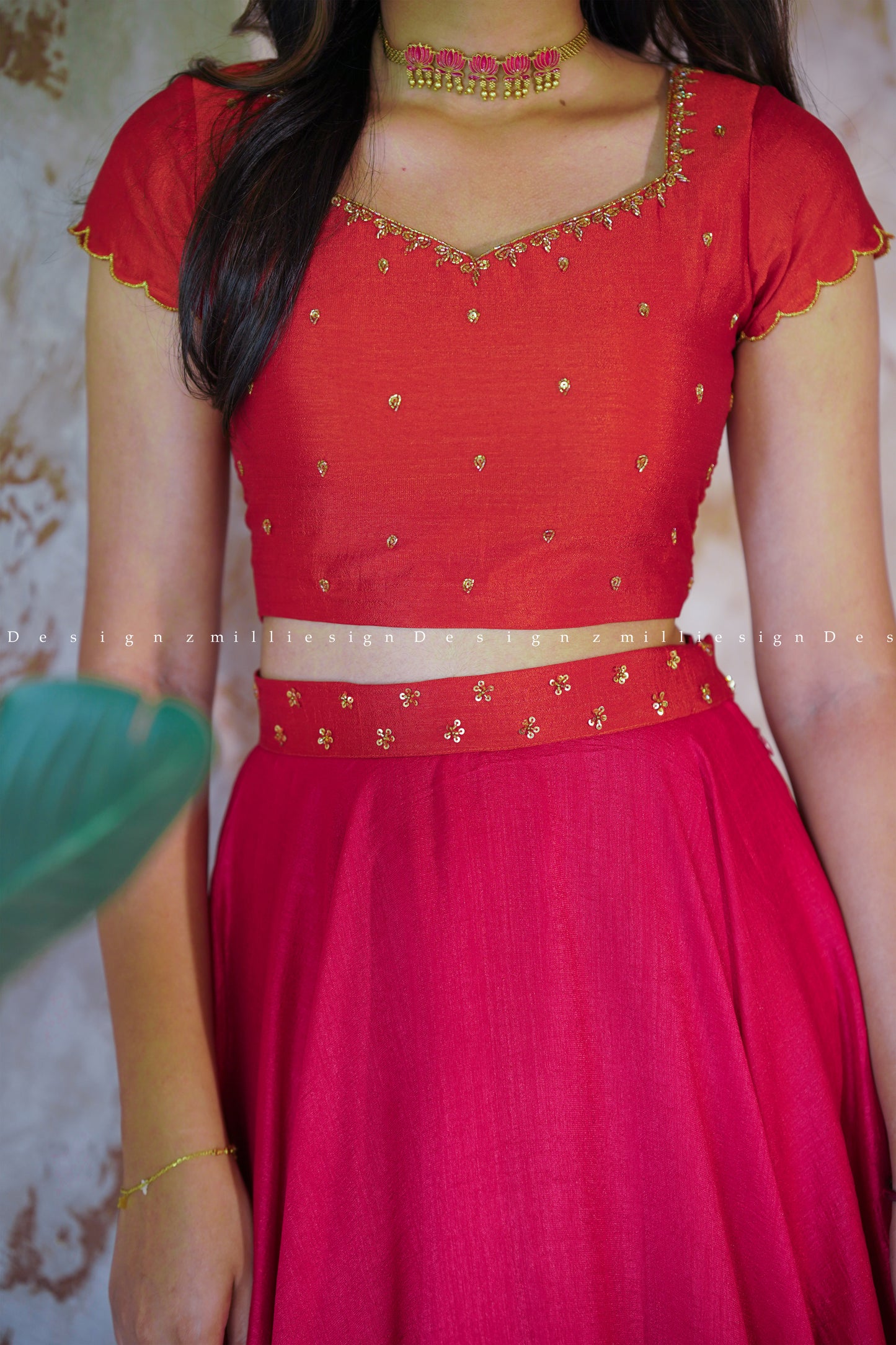 Two Piece Skirt and Crop Top (MSD-131)