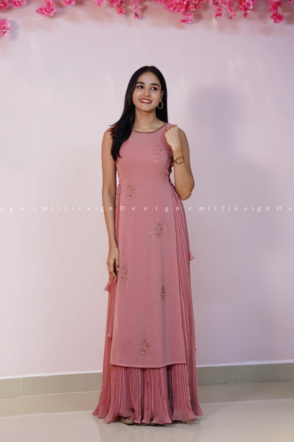 Two Piece Set - Gown with Jacket (MSD-183)