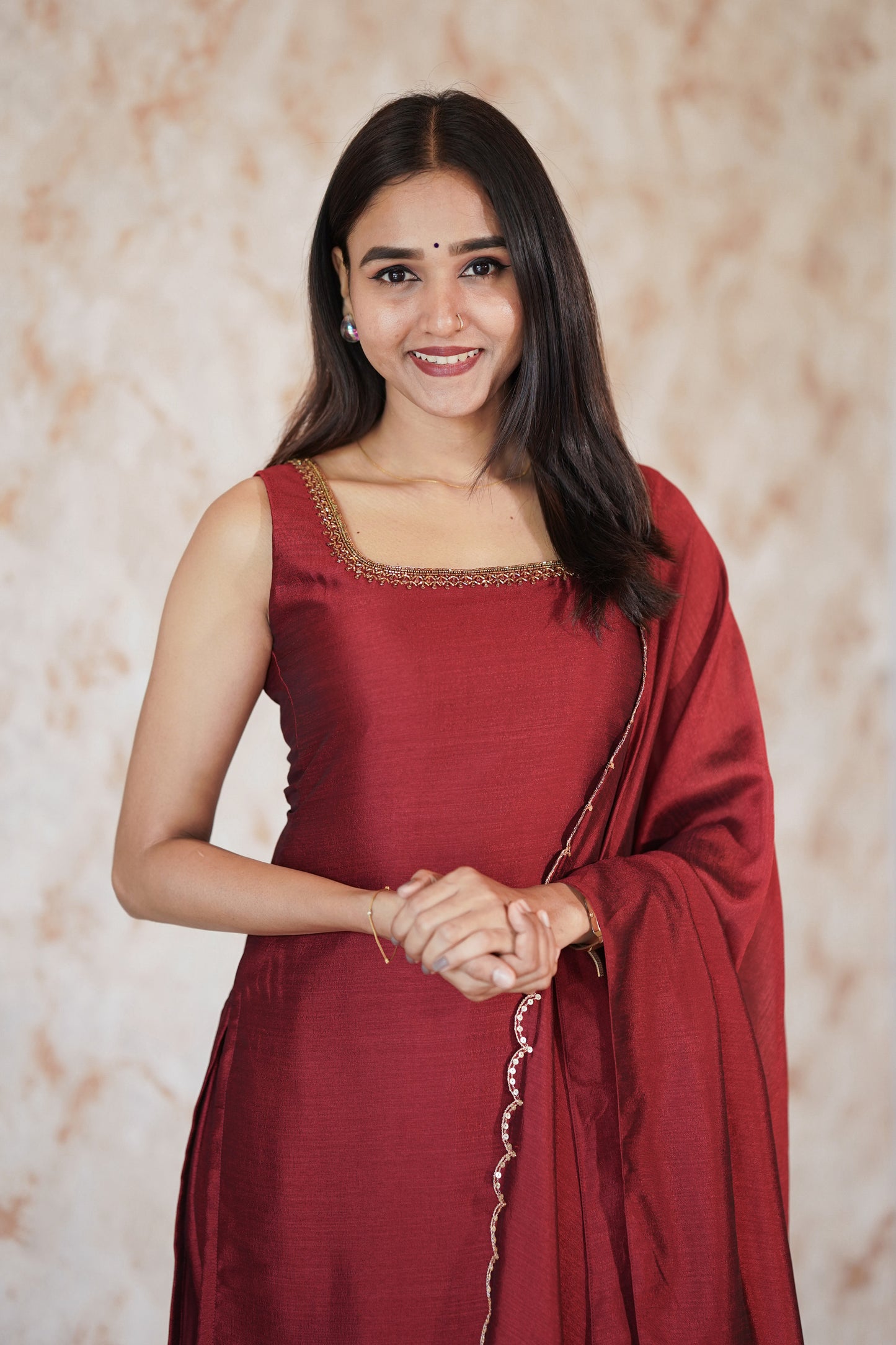 Three Piece Top, Pant and Dupatta (MSD-110)