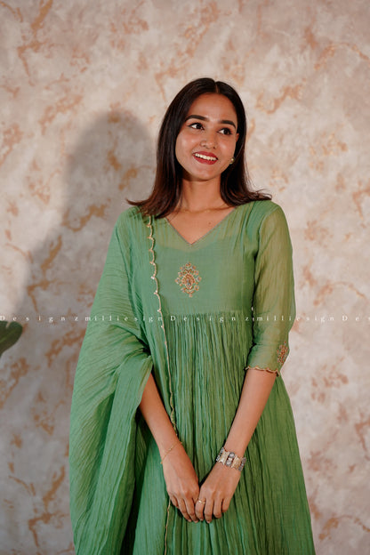 Premium Chanderi Top and Dupatta (MSD-104)
