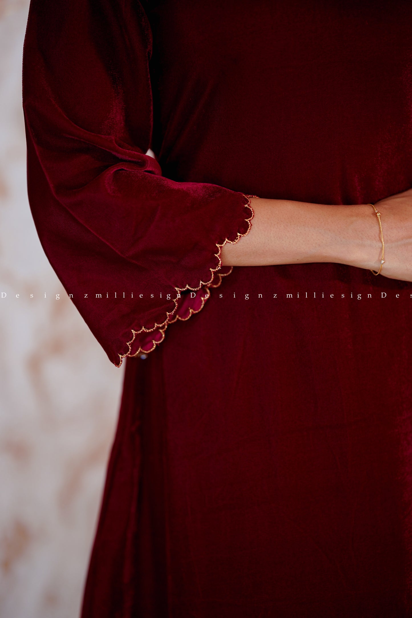 Two Piece Velvet Salwar Set (MSD-118)