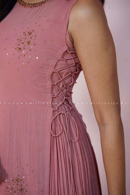 Two Piece Set - Gown with Jacket (MSD-183)