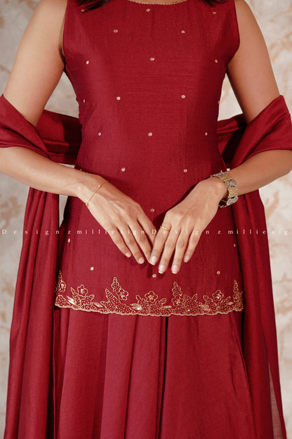 Skirt Top and Dupatta (MSD-105)