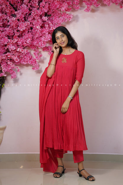 Premium Cotton Silk Three Piece Set (MSD-170)