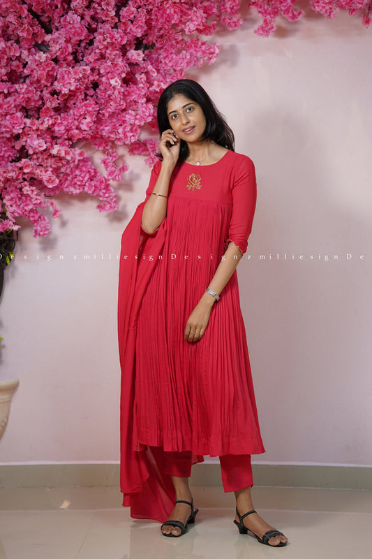 Premium Cotton Silk Three Piece Set (MSD-170)