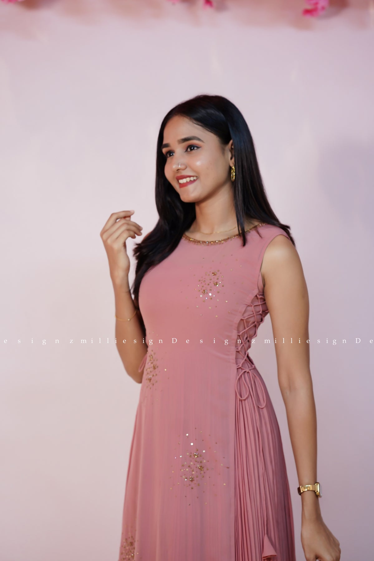 Two Piece Set - Gown with Jacket (MSD-183)