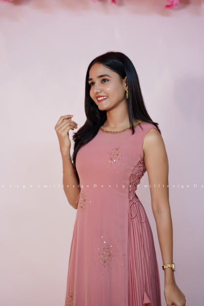 Two Piece Set - Gown with Jacket (MSD-183)