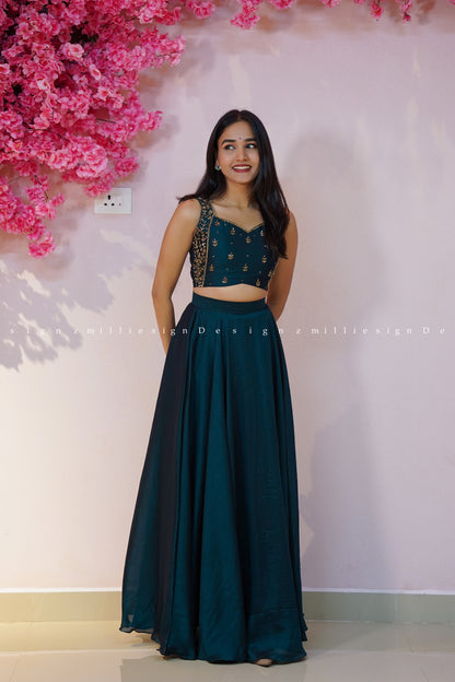 Skirt and Crop Top (MSD-175)