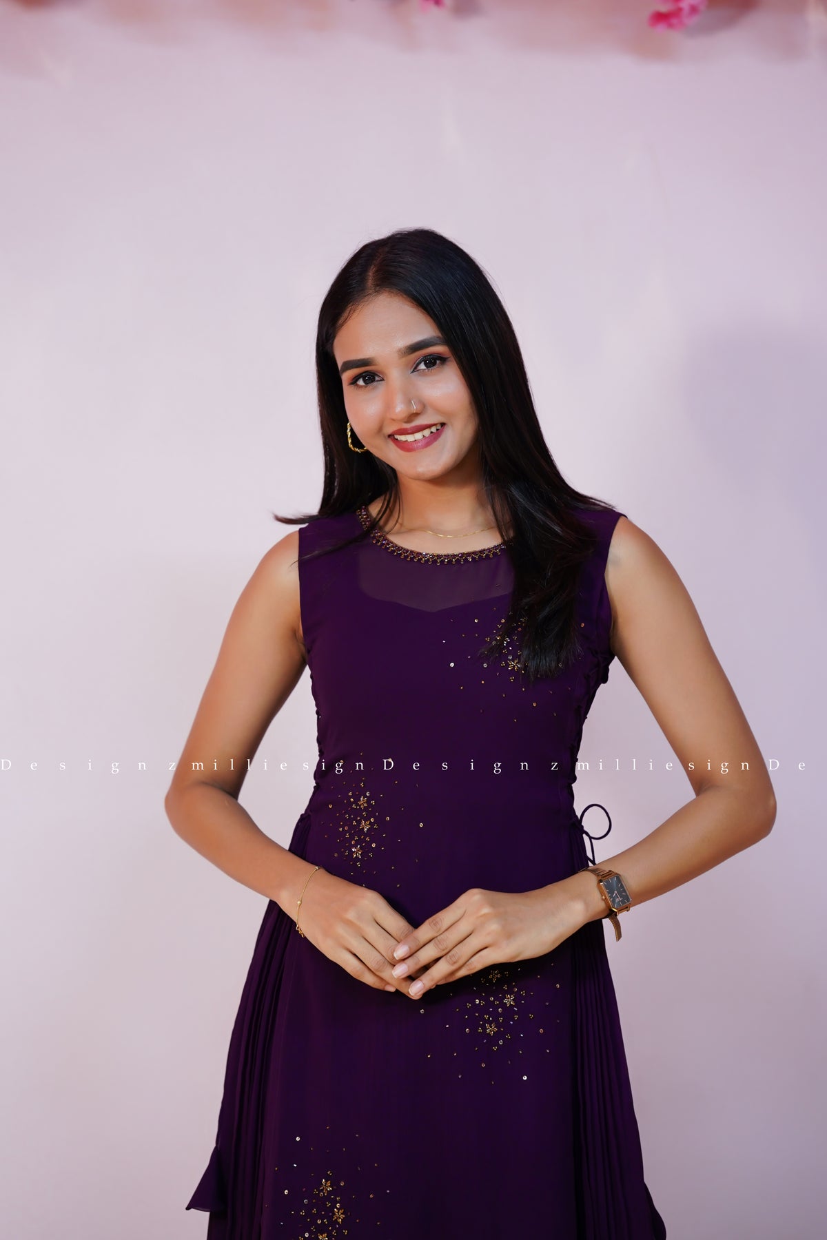Two Piece Set - Gown with Jacket (MSD-184)