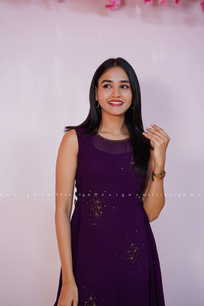 Two Piece Set - Gown with Jacket (MSD-184)