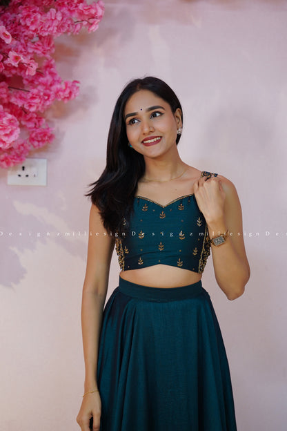 Skirt and Crop Top (MSD-175)