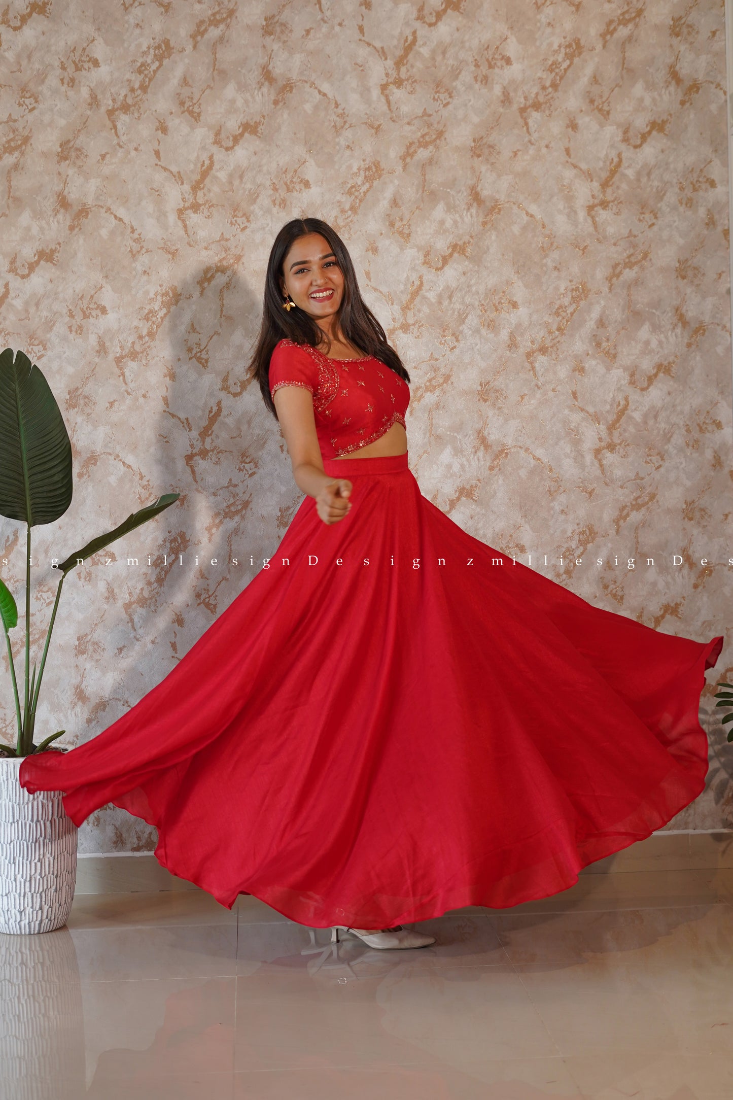 Skirt and Crop Top (MSD-107)