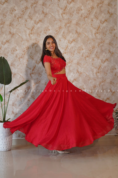 Skirt and Crop Top (MSD-107)