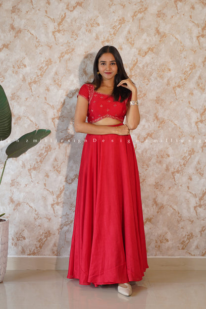 Skirt and Crop Top (MSD-107)