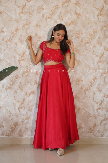 Skirt and Crop Top (MSD-107)