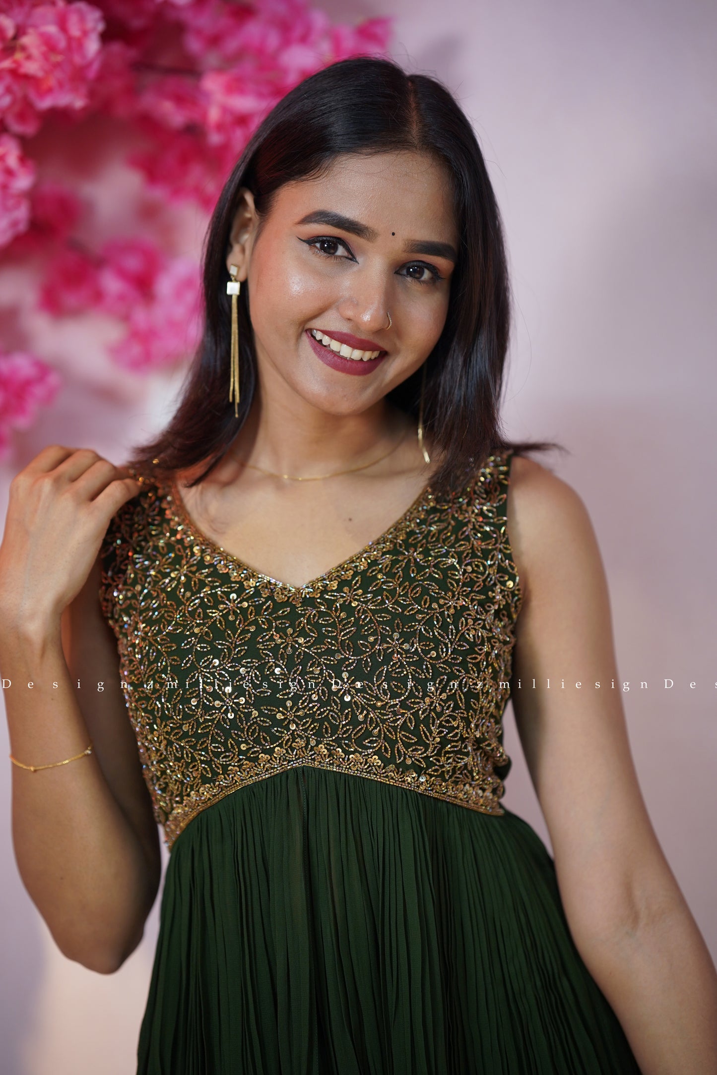 Heavy Worked Two Piece Set Sharara (MSD-156)